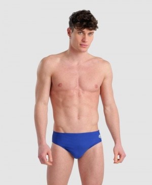 Arena Icons Solid Brief Miesten Alushousut Kuninkaallinen Sininen | 81537BFWZ