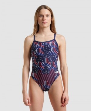 Arena Kikko Pro Challenge Back One Piece Naisten Body Laivastonsininen | 61087REBY