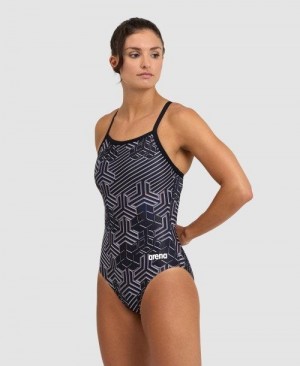 Arena Kikko Pro Light Drop Back One Piece Naisten Body Mustat Mustat Monivärinen | 34172BNGU