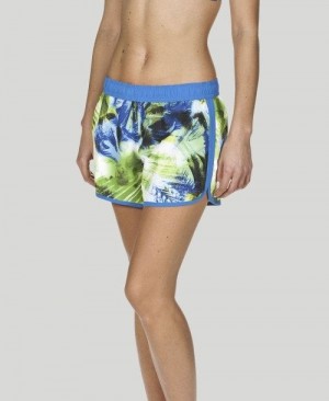 Arena Palms Sport Short Naisten Shortsit Sininen Monivärinen | 21476HBFY