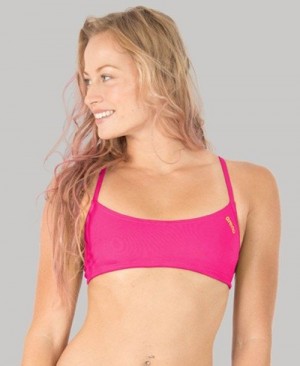 Arena Play Top (Bandeau Top) Naisten Toppi Pinkki Keltainen | 41053GTMH