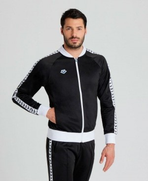 Arena Relax Iv Team Full-zip Jacket Miesten Takit Mustat Valkoinen Mustat | 04798IJXO