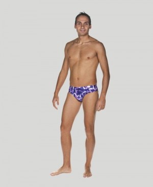 Arena Shattered Glass Brief - Maxlife Miesten Alushousut Violetit | 95127XLRT