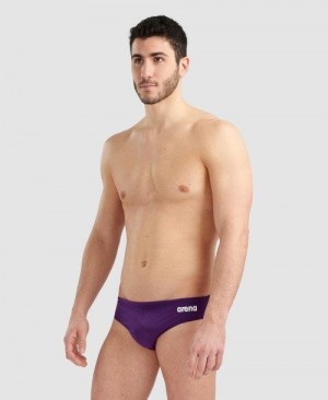 Arena Team Solid Brief Miesten Alushousut Violetit Valkoinen | 75028XFSR