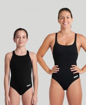 Arena Team Swim Pro Solid One Piece Naisten Body Mustat Valkoinen | 04819SMYK