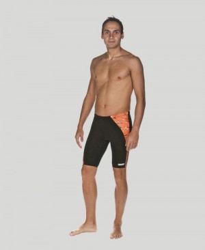 Arena Water Jammer - Maxlife Miesten Jammer Mustat Oranssi Mustat | 92751DWJQ