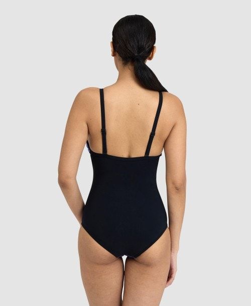 Arena Bodylift Michela Lightcross One Piece Naisten Body Mustat Monivärinen | 67182YVRG