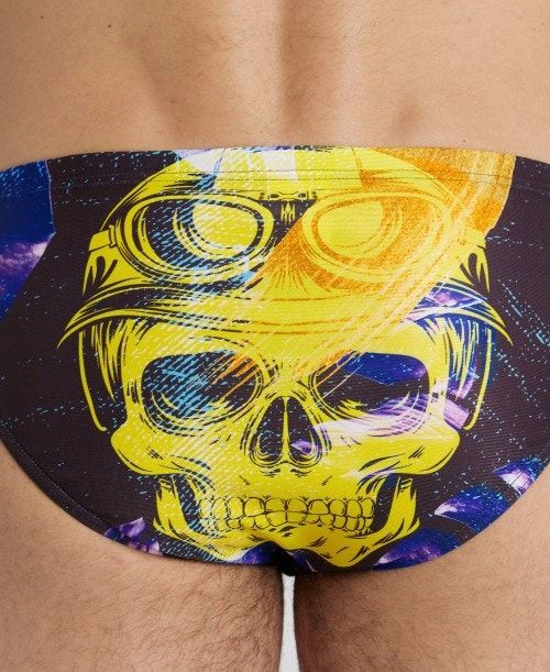 Arena Crazy Placement Swim Briefs Miesten Alushousut Mustat Monivärinen | 90312NUQV