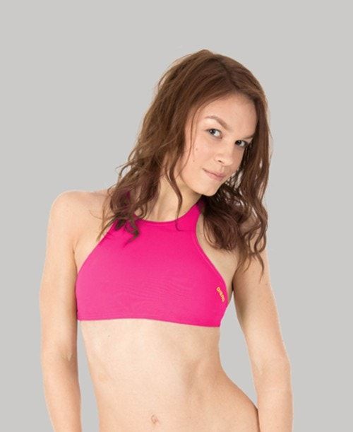 Arena Crop Think Top Naisten Toppi Pinkki Keltainen | 83140JZTW