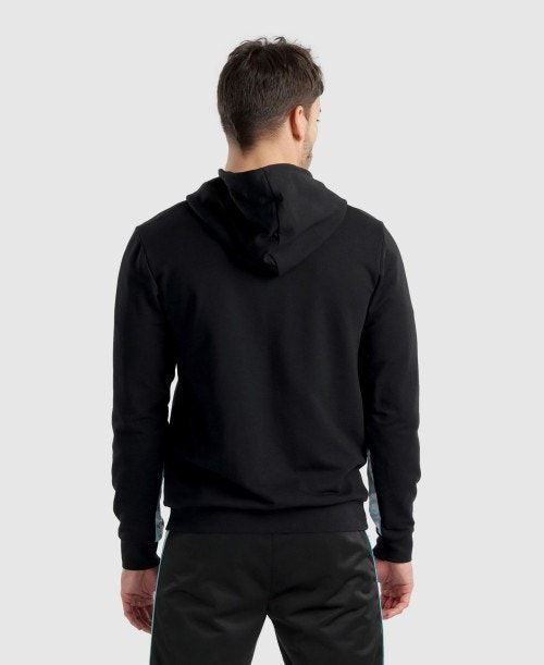 Arena Diamonds Solid Hoodie Miesten Huppari Mustat Valkoinen Sininen | 95173ORFJ