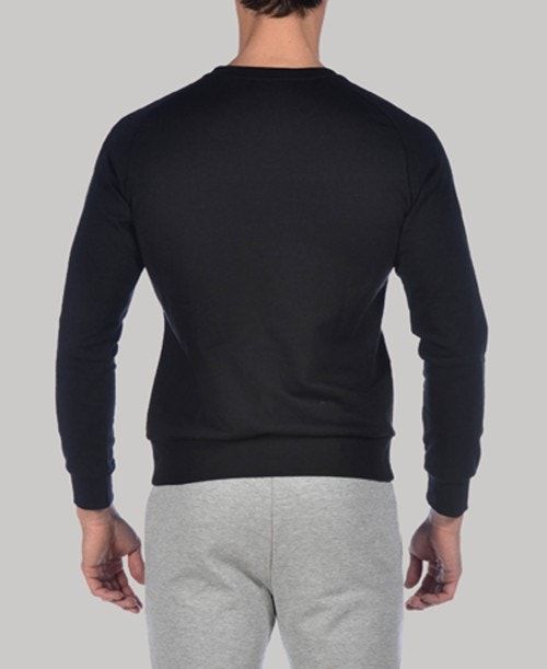 Arena Essential Crewneck Miesten Uimapuvut Mustat | 67209QYMD