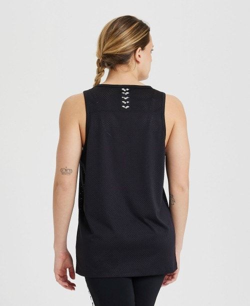 Arena Icons Mesh Tank Top Miesten Toppi Mustat Mustat | 32804NGHR