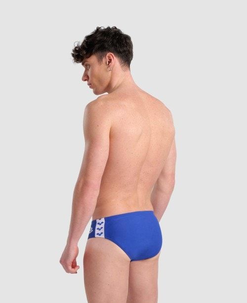 Arena Icons Solid Brief Miesten Alushousut Kuninkaallinen Sininen | 81537BFWZ