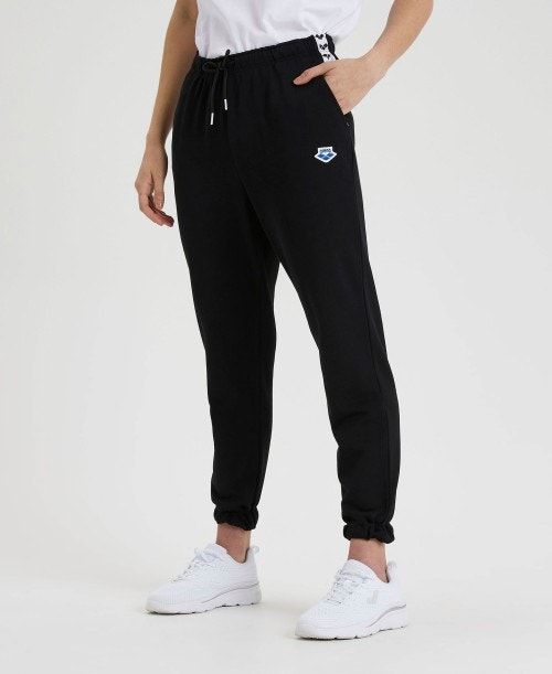 Arena Icons Solid Pant Naisten Housut Mustat Valkoinen Mustat | 43190KEBW