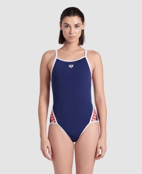 Arena Icons Super Fly Back Solid One Piece Naisten Body Laivastonsininen Valkoinen Punainen Monivärinen | 43869ZBPW