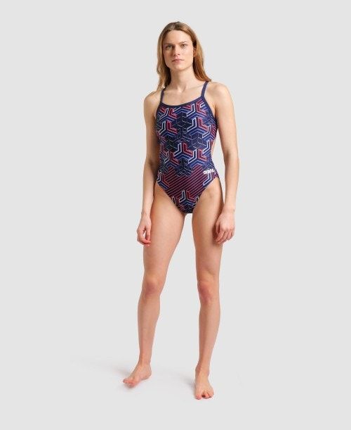 Arena Kikko Pro Challenge Back One Piece Naisten Body Laivastonsininen | 61087REBY