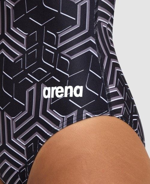 Arena Kikko Pro Light Drop Back One Piece Naisten Body Mustat Mustat Monivärinen | 34172BNGU