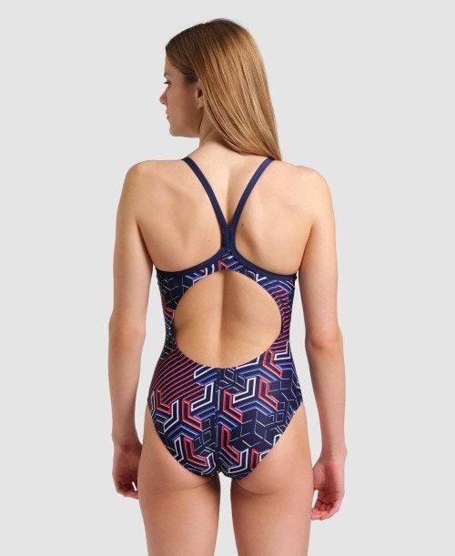 Arena Kikko Pro Light Drop Back One Piece Naisten Body Laivastonsininen | 72591RKNU