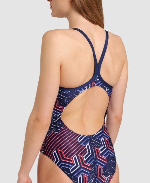 Arena Kikko Pro Light Drop Back One Piece Naisten Body Laivastonsininen | 72591RKNU