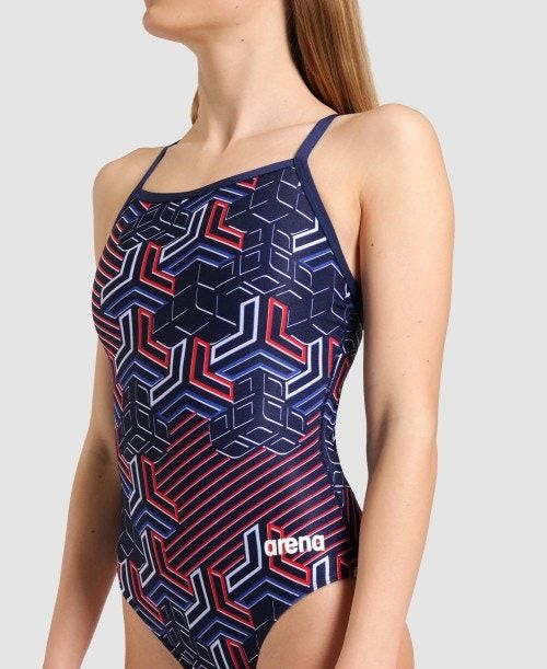 Arena Kikko Pro Light Drop Back One Piece Naisten Body Laivastonsininen | 72591RKNU