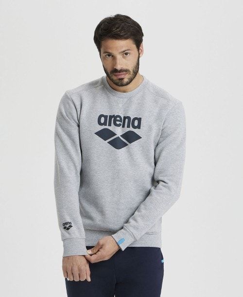 Arena Logo Crewneck Miesten Villapusero Harmaat | 27839AVCD