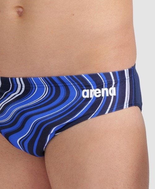 Arena Marbled Brief Miesten Alushousut Monivärinen | 10398RNAD