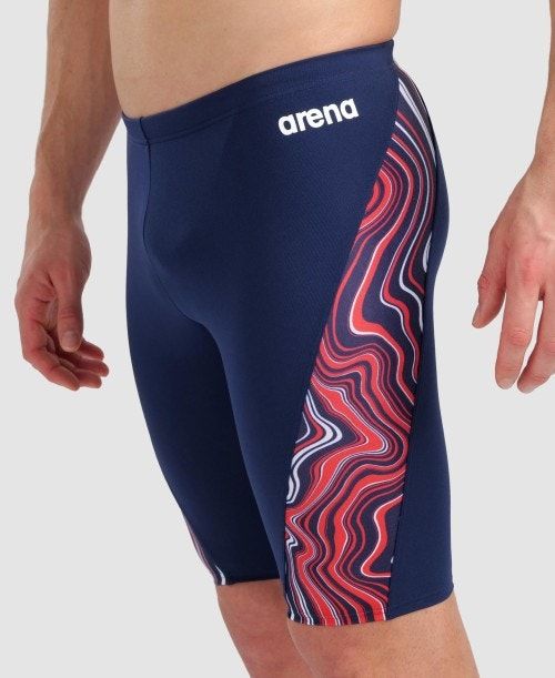 Arena Marbled Jammer Miesten Jammer Monivärinen | 73268DEFP