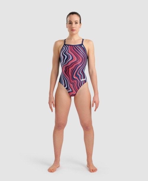 Arena Marbled Lightdrop Back One Piece Naisten Body Monivärinen | 93260NOMJ