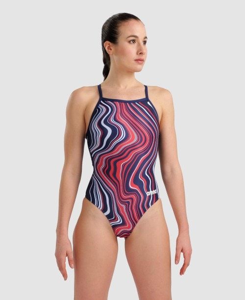 Arena Marbled Lightdrop Back One Piece Naisten Body Monivärinen | 93260NOMJ