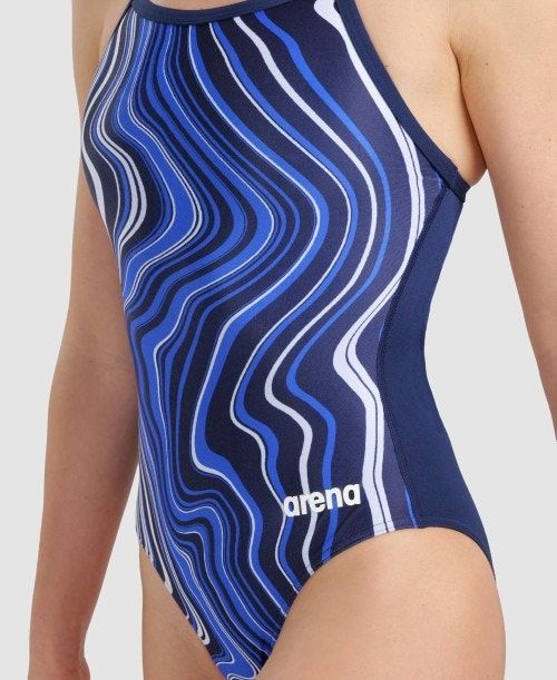 Arena Marbled Lightdrop Back One Piece Naisten Body Monivärinen | 76281UFKP