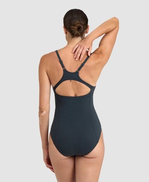 Arena Marina Eye Back One Piece Naisten Body Harmaat Vaaleansininen | 97342SANT