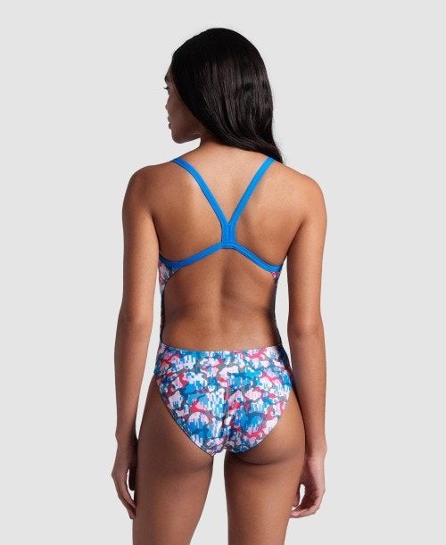 Arena Multi Camo Challenge Back Swimsuit Naisten Uimapuku Monivärinen Camo | 04832RTPF