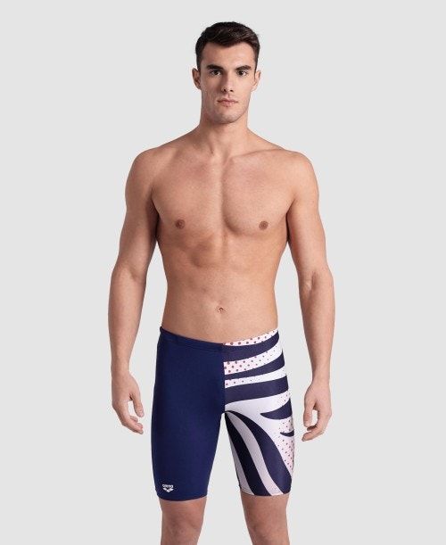 Arena Multi Stripes Swim Jammer Miesten Jammer Monivärinen | 57328ECBV