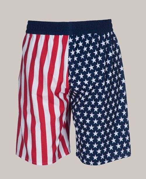 Arena Official Usa Swimming National Team Flag Print Bermuda Short Miesten Shortsit Monivärinen | 25489XAHY