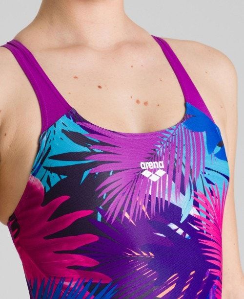 Arena Palm Print Swim Pro Back One Piece Naisten Body Monivärinen | 17052JONH