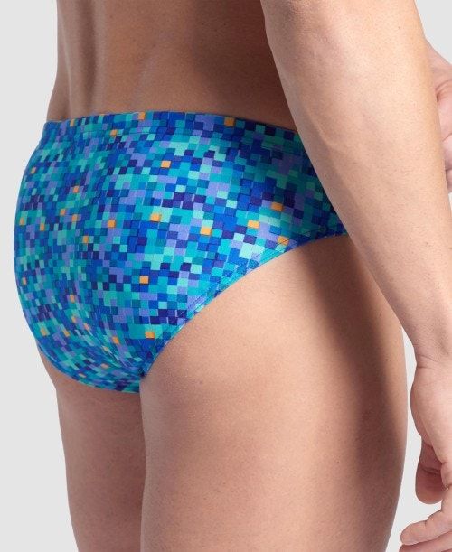 Arena Pool Tiles Swim Briefs Miesten Alushousut Monivärinen | 90857JNKG