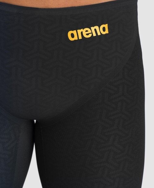 Arena Powerskin Carbon Glide Jammer Miesten Jammer Mustat Kultaiset | 87395EVQN