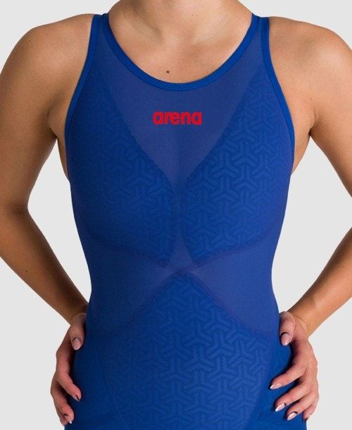 Arena Powerskin Carbon Glide Open Back Naisten Uimapuvut Sininen | 46351ISEH