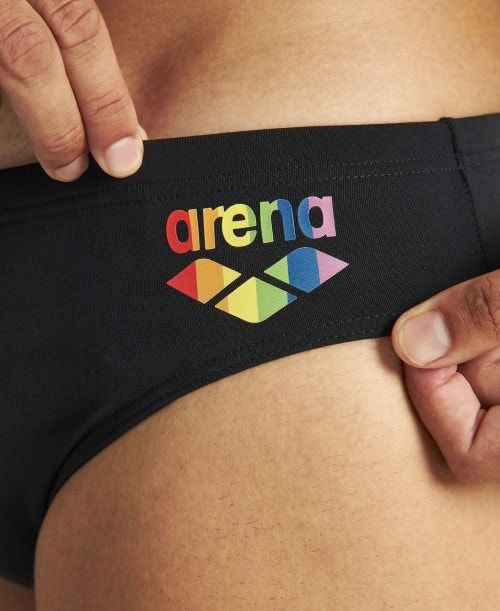 Arena Pride Brief Miesten Alushousut Mustat | 64913VEBL