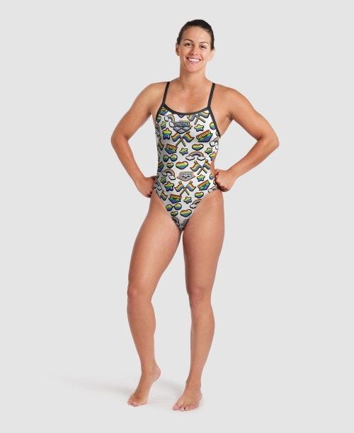 Arena Pride Print Of The Month Challenge Back One Piece Naisten Body Monivärinen | 97820BRHS