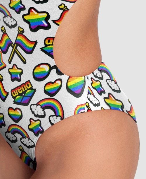 Arena Pride Print Of The Month Challenge Back One Piece Naisten Body Monivärinen | 97820BRHS