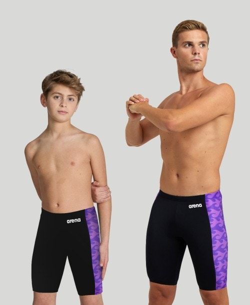 Arena Ride The Wave Jammer Miesten Jammer Mustat Violetit | 94865WTUQ