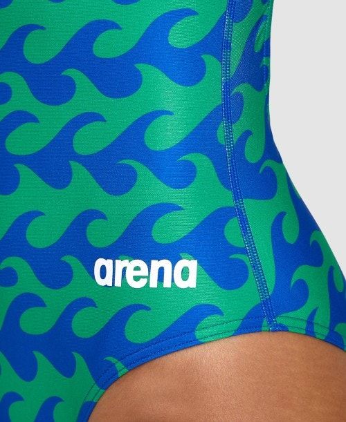 Arena Ride The Wave Light Drop Back One Piece Naisten Body Sininen Laivastonsininen Vihreä | 60347LQZX