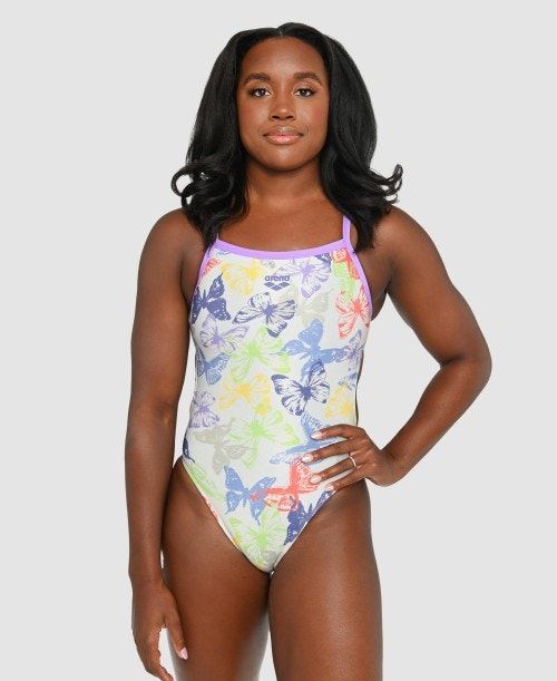 Arena Simone Manuel Capsule Collection Challenge Back One Piece Naisten Body Monivärinen | 06754AOZE