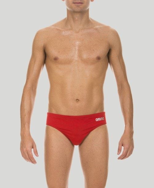 Arena Skys Brief - Maxlife Miesten Alushousut Punainen Metal Hopea | 27509YFWR