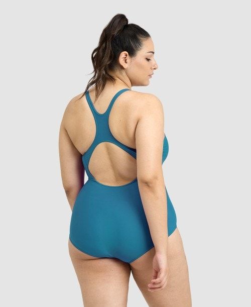 Arena Solid Control Pro Back Plus One Piece Naisten Body Syvä Turkoosi | 05247KTDJ