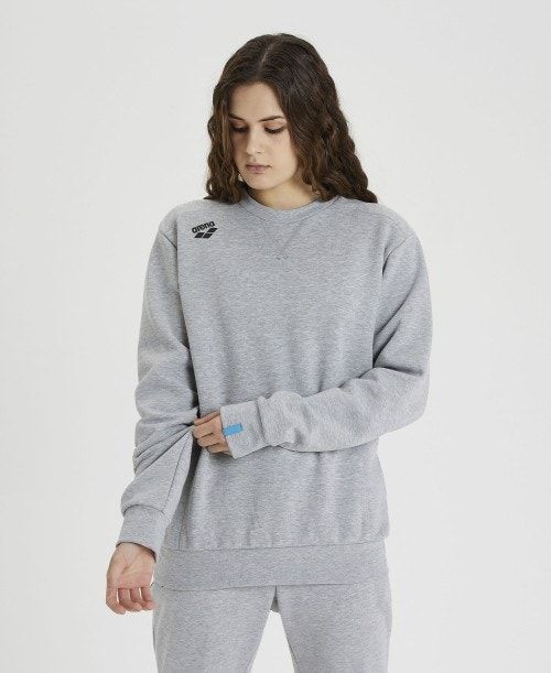 Arena Solid Crewneck Naisten Villapusero Harmaat | 34817SHMA