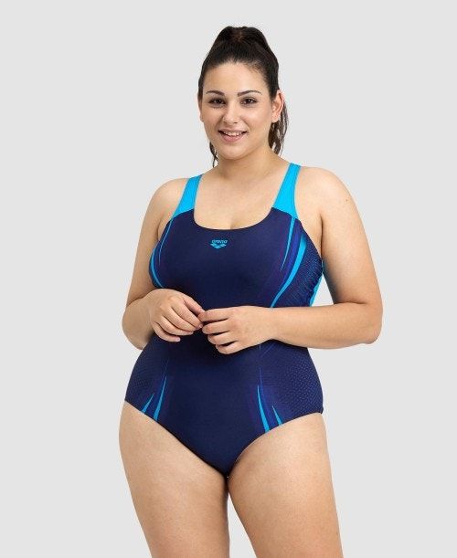 Arena Spikes Pro Back Plus One Piece Naisten Body Laivastonsininen Turkoosi | 64930JRZO