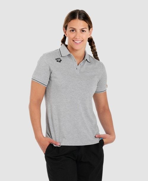 Arena Team Cotton Polo Shirt Solid Naisten Shortsit Monivärinen | 90134OYRD