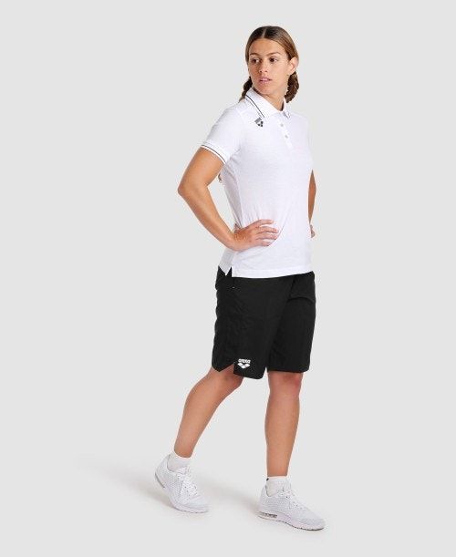 Arena Team Cotton Polo Shirt Solid Naisten Shortsit Monivärinen | 95681MCQW